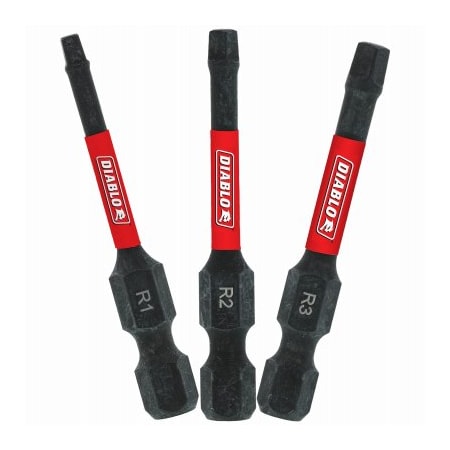 Diablo 3PC 2'' Square Bit Set DSQV2-S3